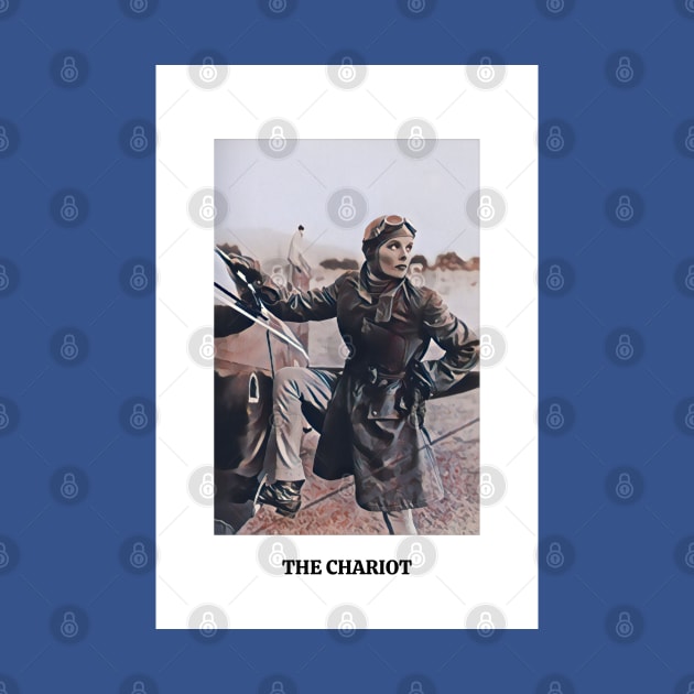 The Chariot - Katharine Hepburn Tarot Card by Hoydens R Us