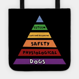 DOGS  ARE THE BASE OF THE PYRAMIDE Tote