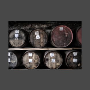 Stored Whisky Casks in a distillery Warehouse T-Shirt