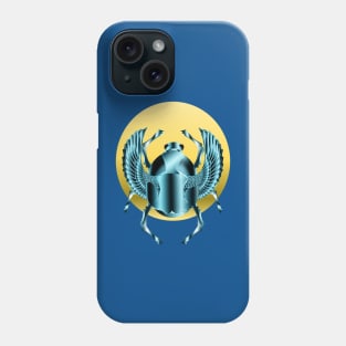 Winged Beetle Sun Disk Phone Case