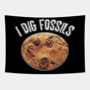 I Dig Fossils Tapestry