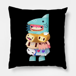 Doodle Bot SHARKY Pillow