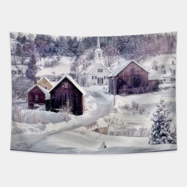 Waits River, Vermont Tapestry by robophoto