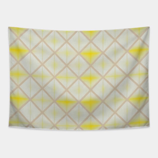 YELLOW DIAMOND DESIGN, DIAMOND PATTERN Tapestry by ZARBIT