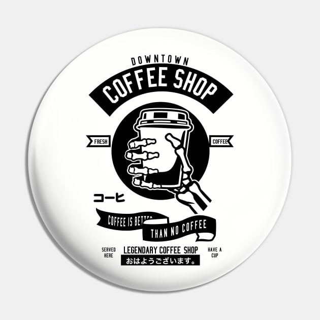 Coffee Shop Pin by Cup of Tee