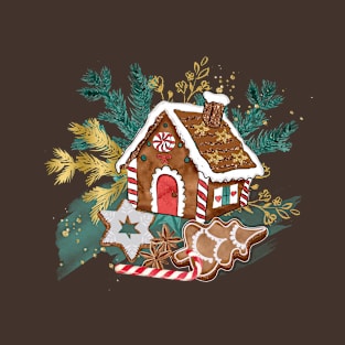 Gingerbread House - Christmas Funny T-Shirt