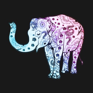 Cute flower power elephant T-Shirt