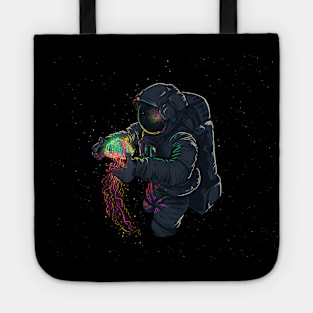 Colorful spaceman Tote