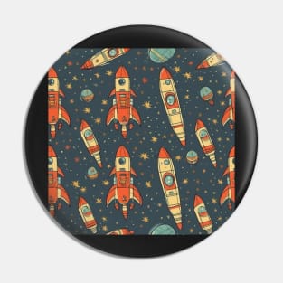 Rocket Pattern Pin