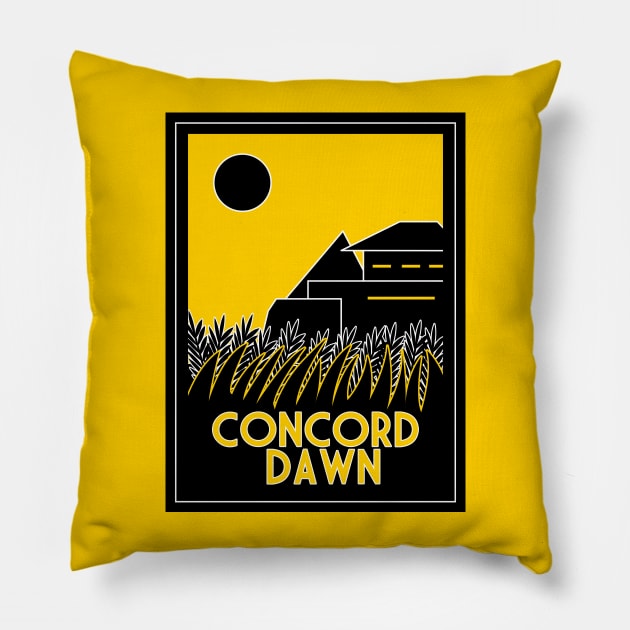 Concord Dawn Art Deco Pillow by Karthonic