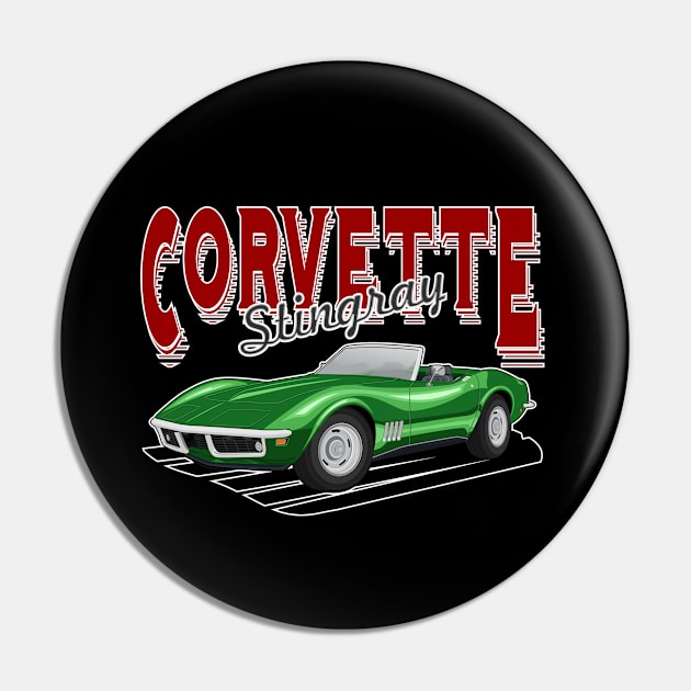 Corvette Stingray Pin by WINdesign