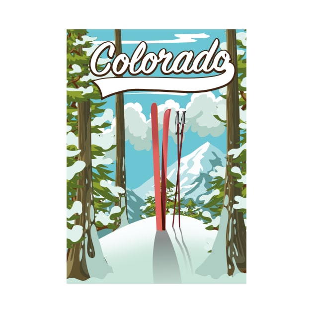 Colorado Ski poster by nickemporium1