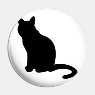 Cat Silhouette Pin