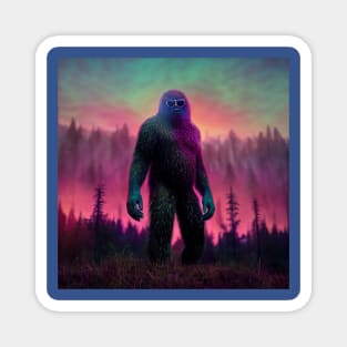 Dope Sasquatch in Nature Magnet