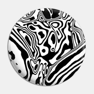 Abstract black and white Pin