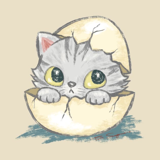 Egg Kitten by sanogawa