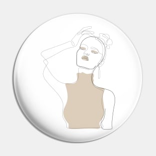 Beige Touch Pin