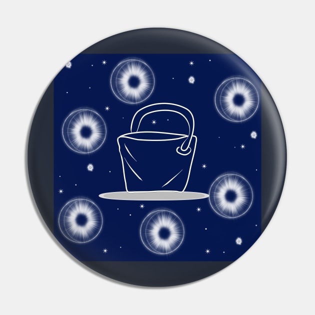 Bucket, container with dark blue color background Pin by grafinya