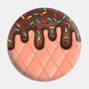 Chocolate Ice Cream with Sprinkles Pin