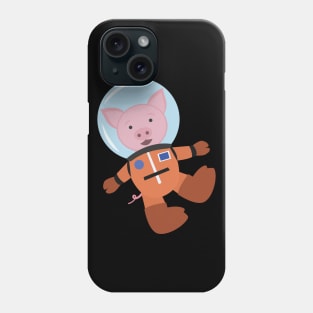 Pig in space suit Phone Case