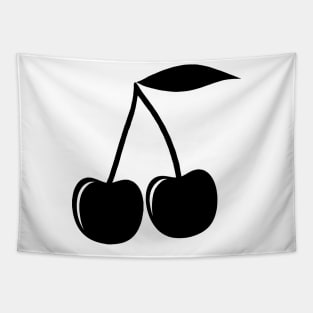 Black cherries design Tapestry