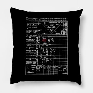 Albert Pujols 700 Scorecard Pillow