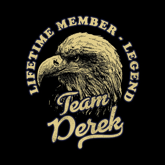 Derek Name - Lifetime Member Legend - Eagle by Stacy Peters Art