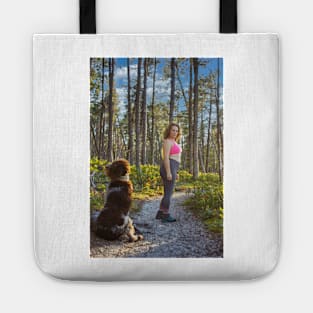 Self Portrait at Pictured Rocks National Lakeshore Tote