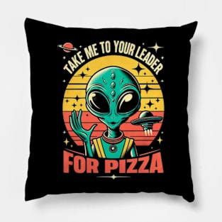 Pizza Alien Pillow