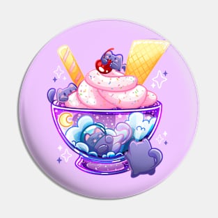 Cosmic Cat Ice Cream Pin