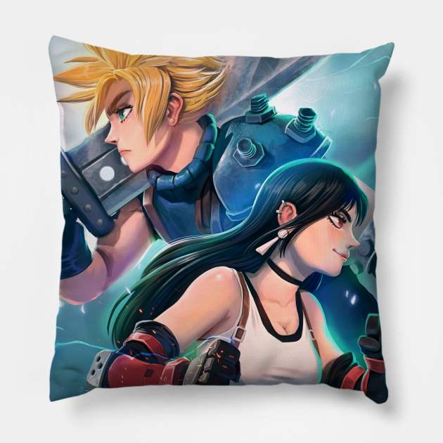 CloudxTifa_Alt Pillow by jotade.art