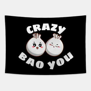 Crazy Bao You - Cute Dim Sum Pun Tapestry