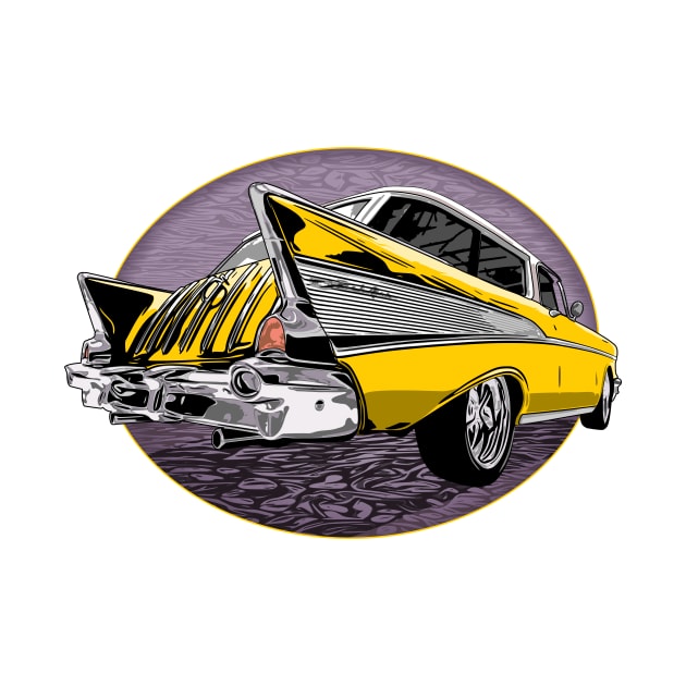 Yellow 57 Chevrolet Nomad by ZoeysGarage