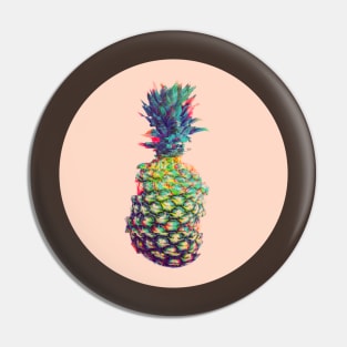 Glitchy style pineapple Pin