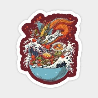 The great sushi dragon Magnet