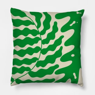 Fern Leaves Tropical Leaf Pattern Pillow