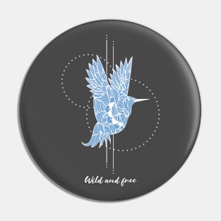 Wild & Free Bird Lover Mandala Pin