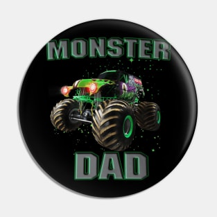 Monster Dad Monster Truck Are My Jam Monster Truck Lovers Pin