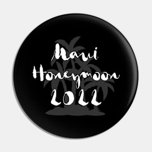 Maui Honeymoon 2022 – Island With Palm Trees Pin