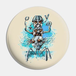 Robot Stooges Pin