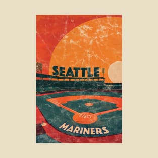 Midcentury Seattle Mariners Stadium T-Shirt