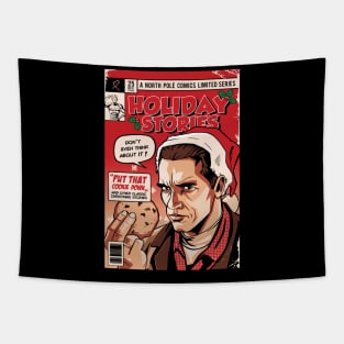 Holiday Stories (black tshirt) Tapestry