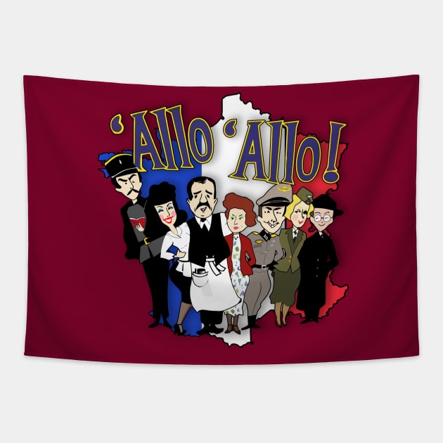 'Allo 'Allo! (HAODS 2019) Tapestry by MarinasingerDesigns