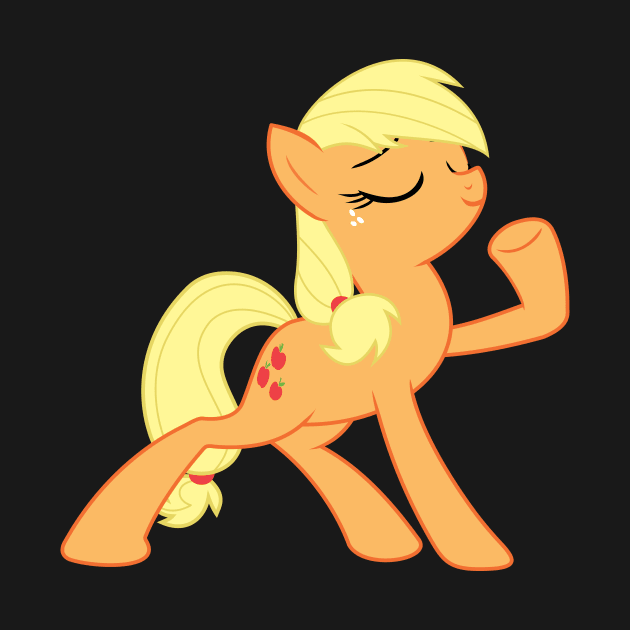 Applejack Strikes A Pose by Wissle