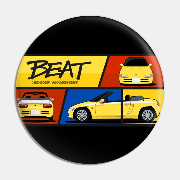 Beat Kei Car Pin by AutomotiveArt