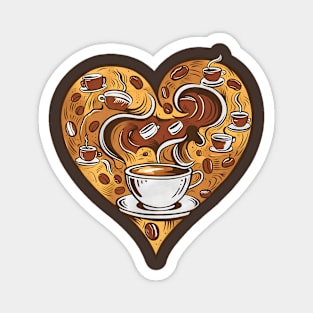 Coffee wave Magnet