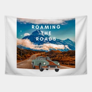 Travelling road by car Tapestry