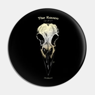 The Raven bone Pin