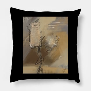 Lincoln Original Abstract Painting Pillow