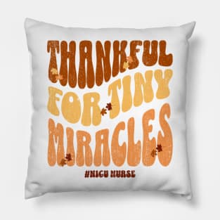 NICU Thanksgiving Fall Nicu T- Neonatal Intensive Care Nurse Pillow